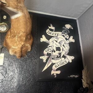 Death or Glory Skull Art Print